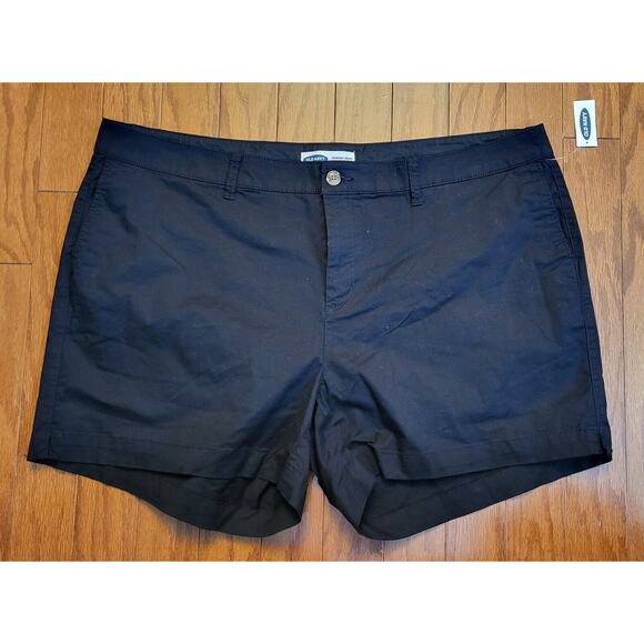 NWT Old Navy Everyday Women Plus Size 22W Black Bermuda Shorts Lightweight - Picture 1 of 11